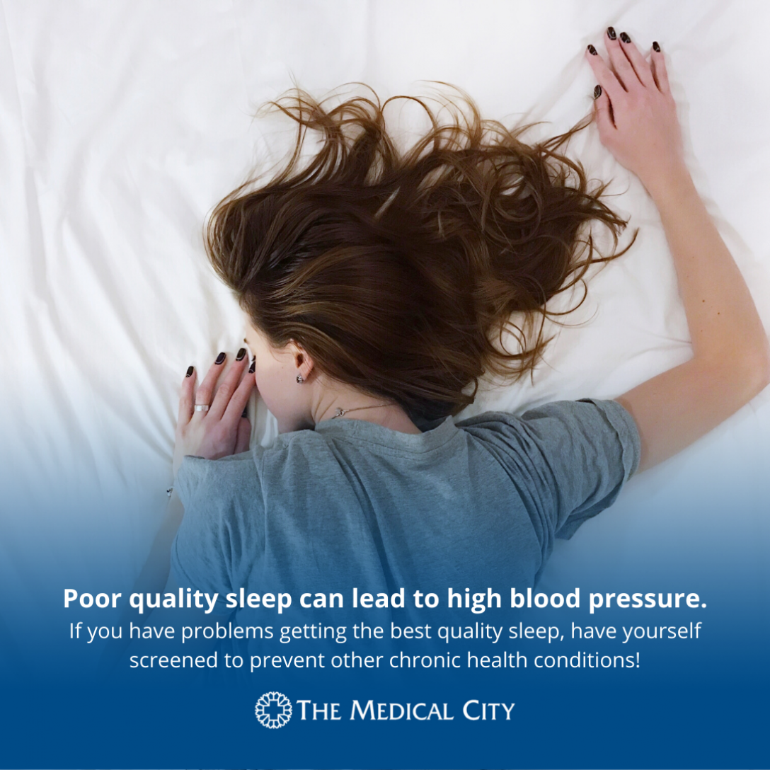 poor quality sleep can lead to high blood pressure
