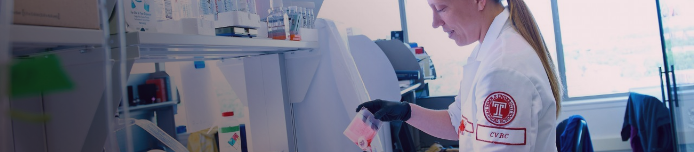 female doctor at a lab