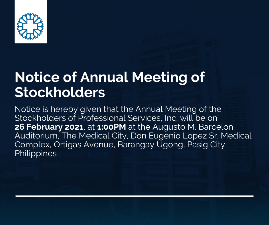 Notice of Annual Meeting of Stockholders