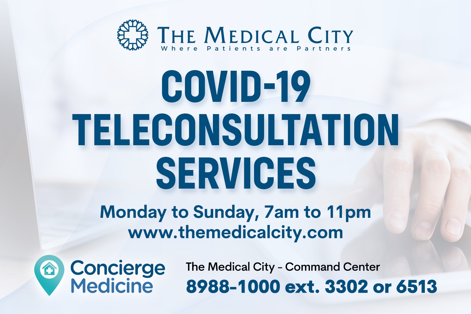 covid-19 teleconsulation services schedule