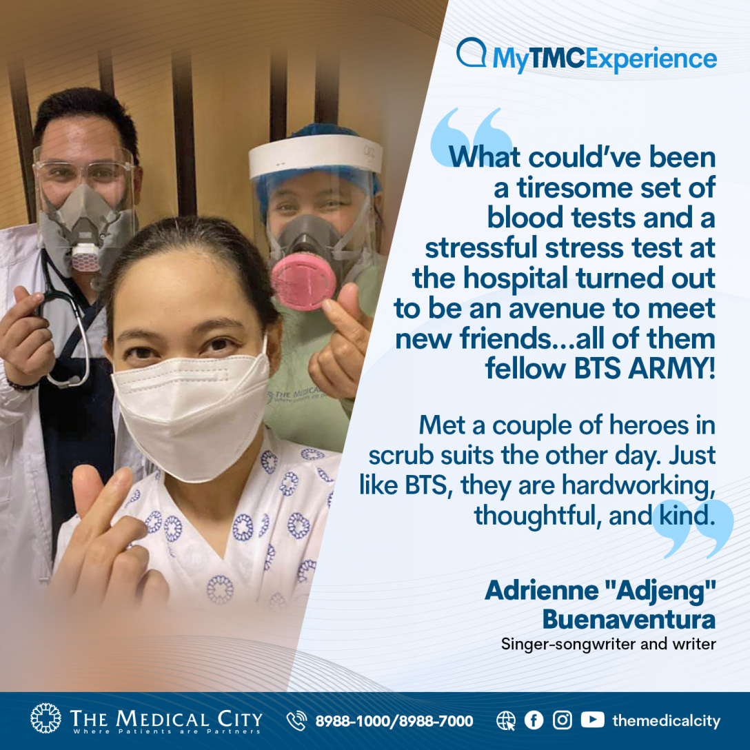 Adrienne Buenaventura sharing her tmc experience