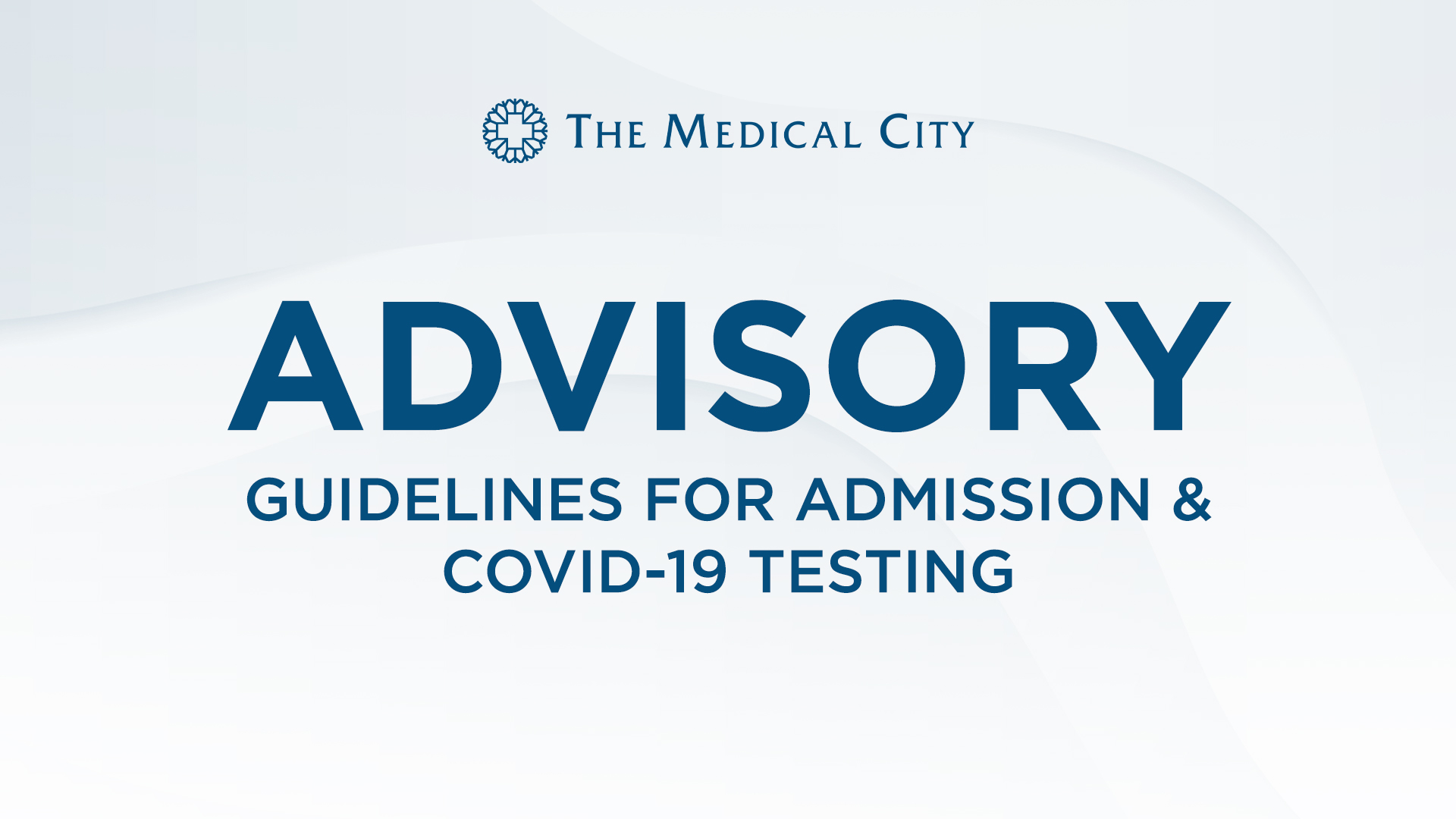 tmc guidelines for admission and covid-19 testing