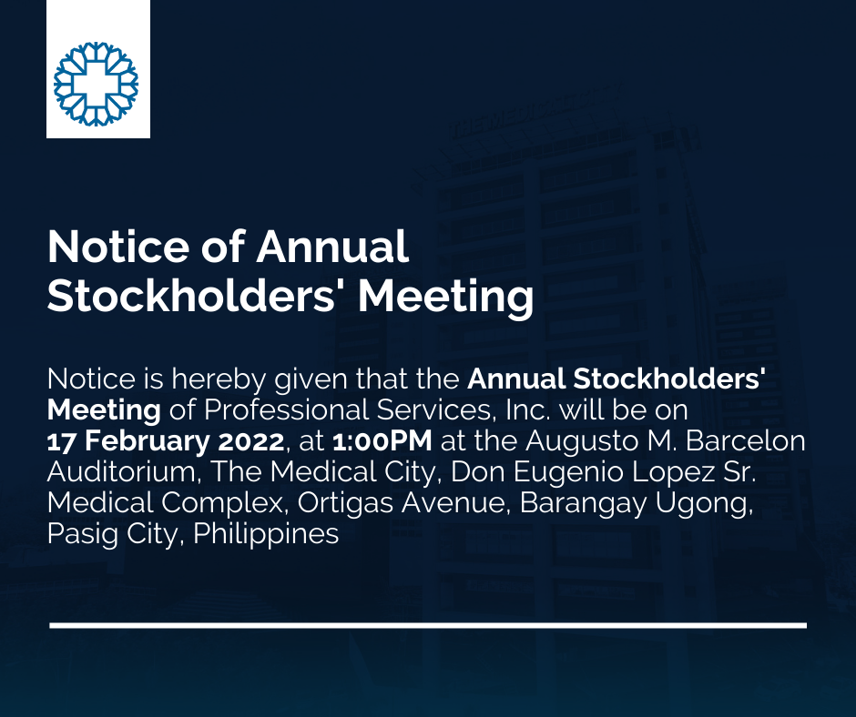 notice of annual stockholders meeting