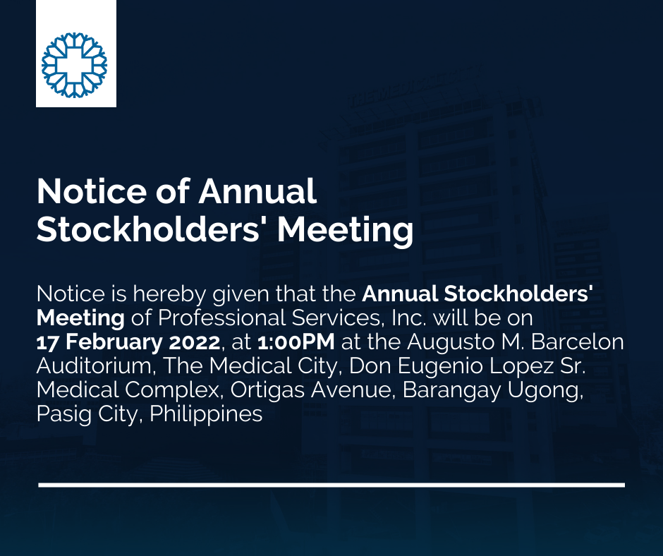 Notice of Annual Meeting of Stockholders