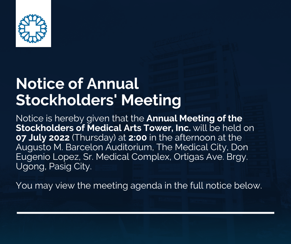 Notice of Annual Stockholders' Meeting