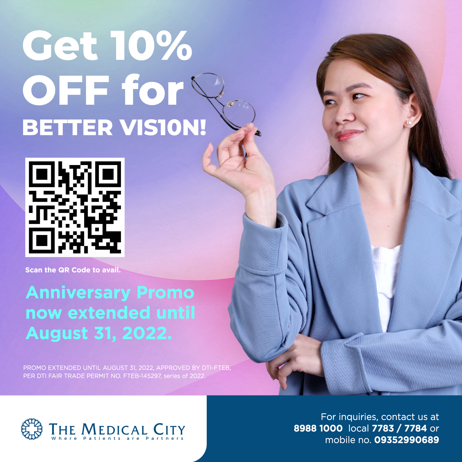 Get 10% OFF LASIK, Dry Eye Screening, and Dry Eye Package for BETTER VIS10N!