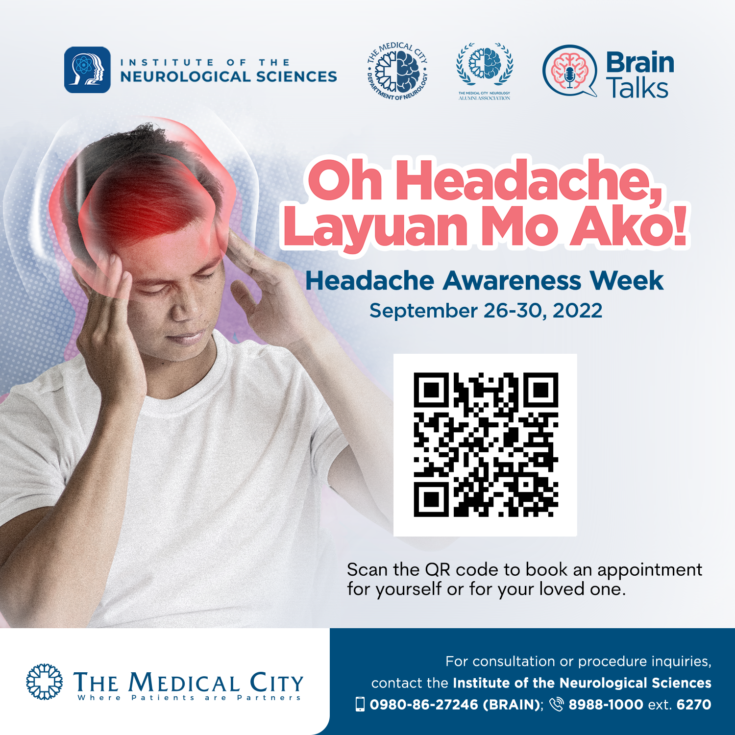 headache awareness week qr code