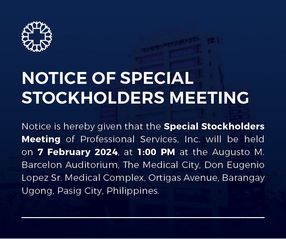 Notice of Special Stockholders Meeting (February 2024)