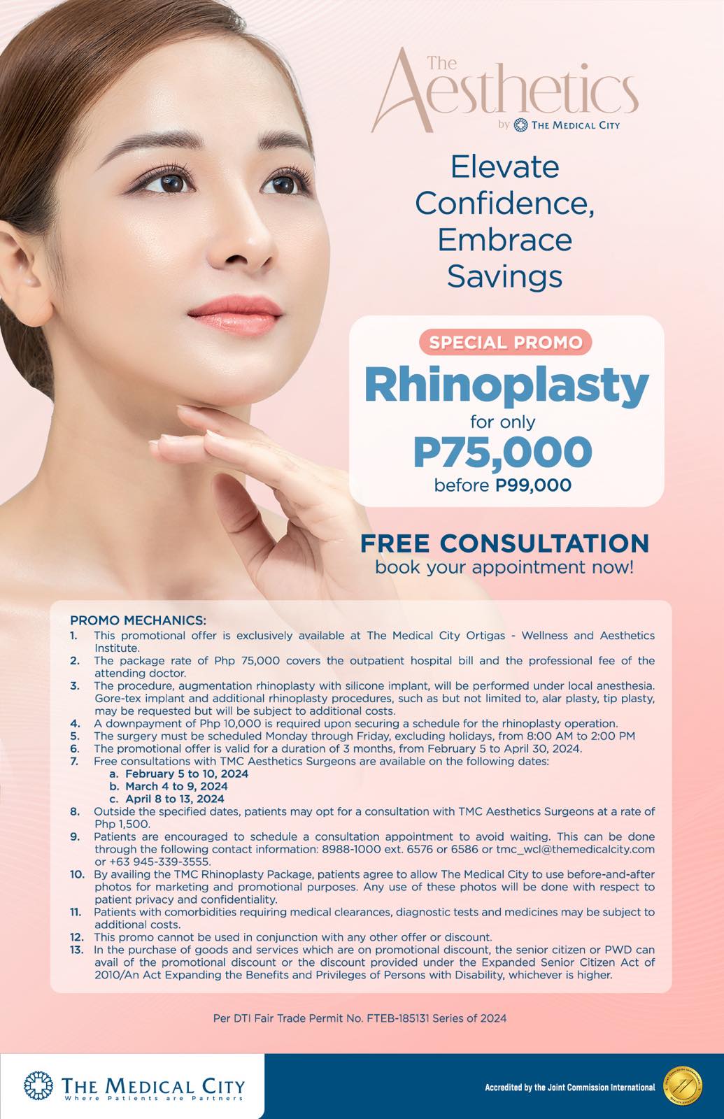 Unveil a New You with The Medical City's Exclusive Rhinoplasty Promo - Limited Time Offer!