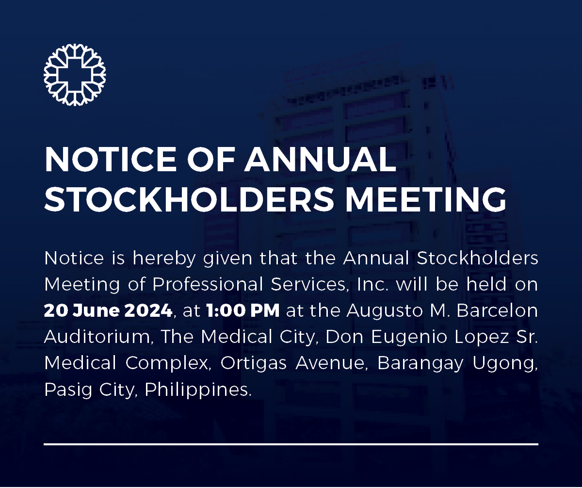 Notice of Annual Stockholders Meeting (June 2024)