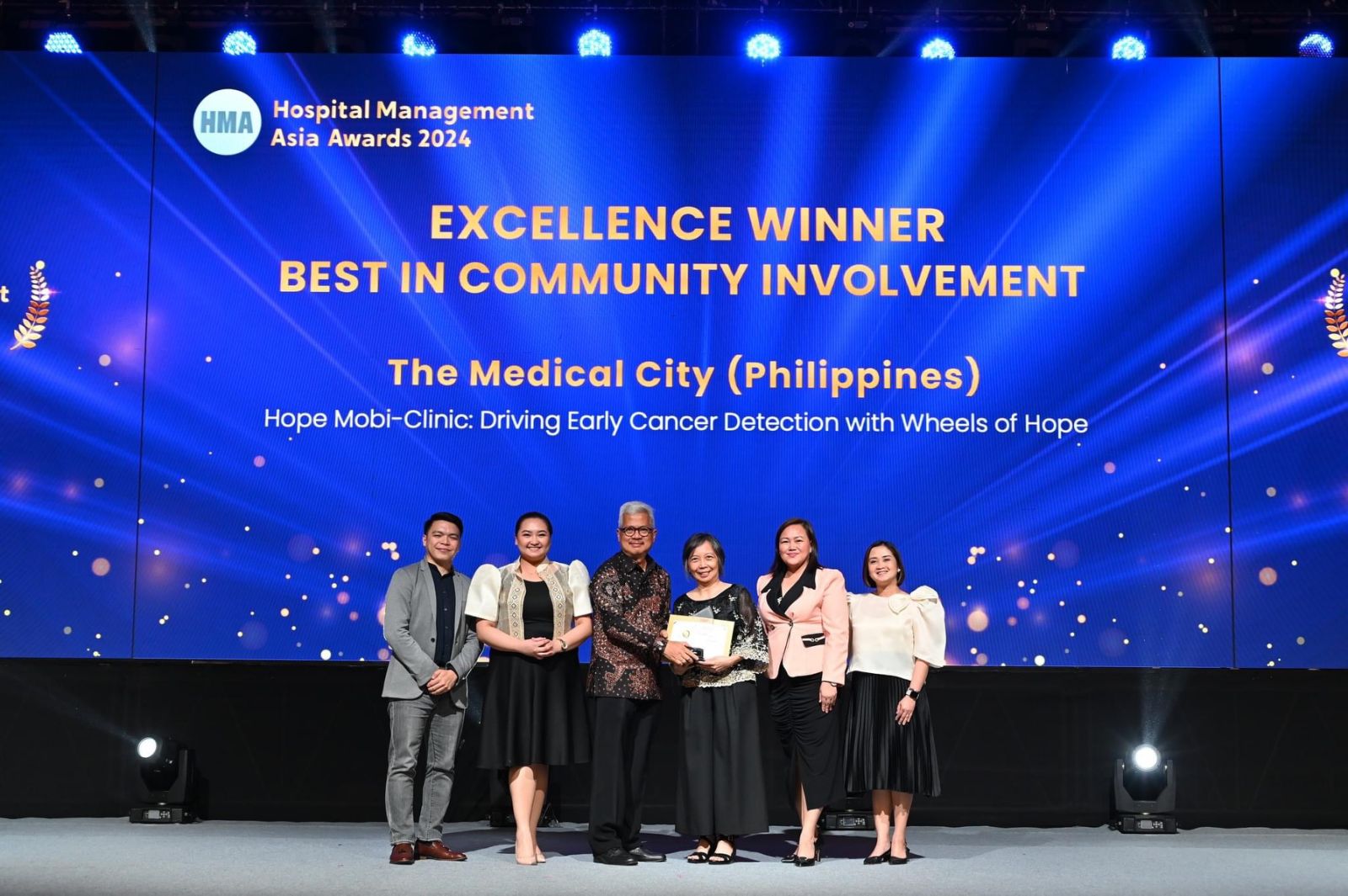 The Medical City Triumphs with Excellence Award for Best in Community Involvement at Hospital Management Asia Awards