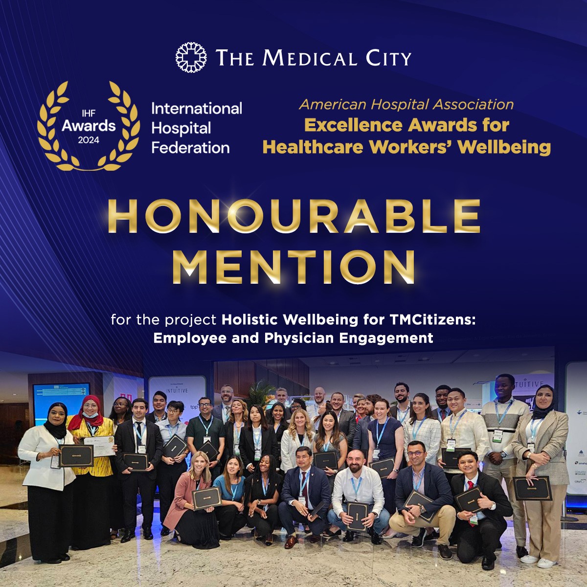 The Medical City Ortigas Recognized for Excellence in Healthcare Workers’ Wellbeing at International Hospital Federation Awards 2024