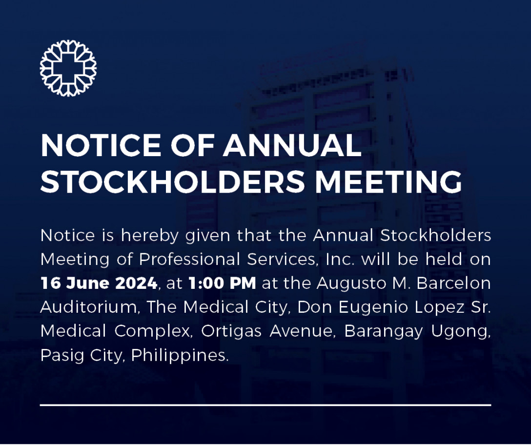 Notice of Annual Stockholders Meeting (June 16, 2025)