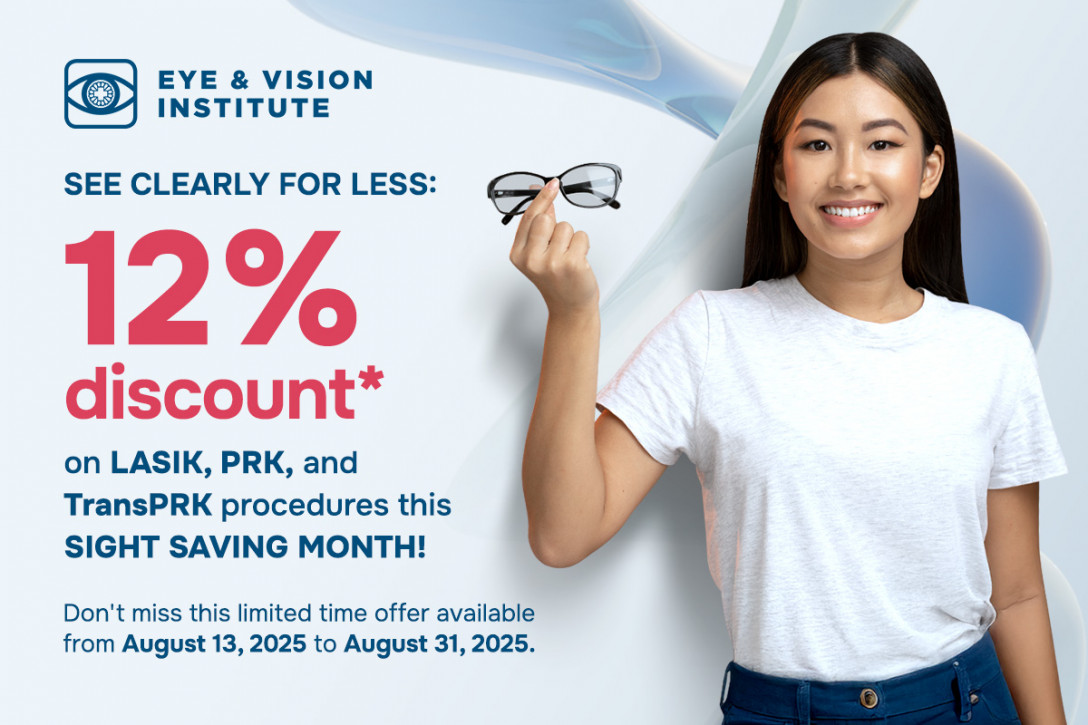 12% Discount on Lasik, PRK, and TransPRK Procedures