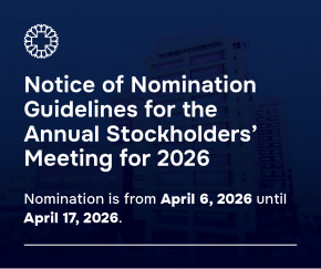 Notice of Nomination Guidelines for the Annual Stockholders' Meeting for 2026