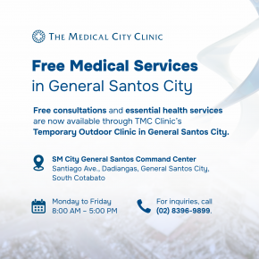 Victims of earthquake in Gen San can seek free medical services at The Medical City Clinic