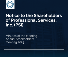 Minutes of the Meeting: Professional Services, Inc. 2025 Annual Stockholders' Meeting